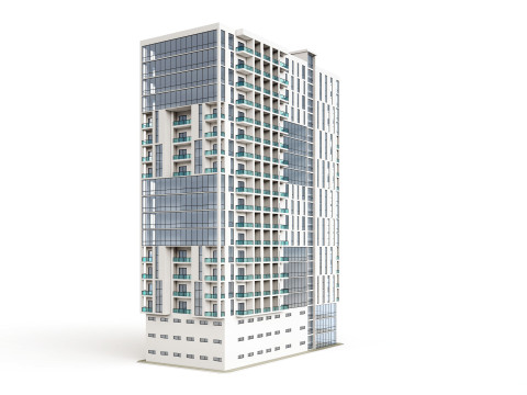 Багатофункціональний будинок 5 3D Модель