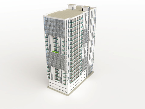 Багатофункціональний будинок 5 3D Модель