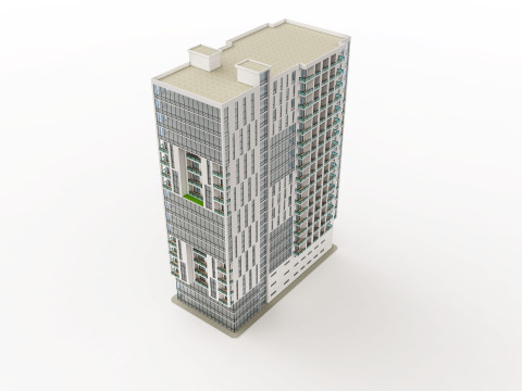 Багатофункціональний будинок 5 3D Модель