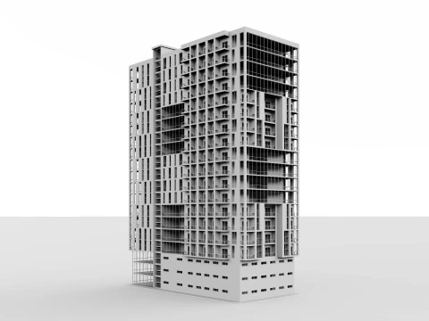 Mixed Use Building5 3D Model