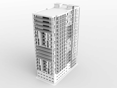 Багатофункціональний будинок 5 3D Модель