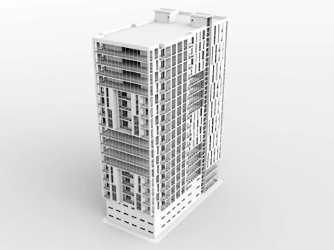 Mixed Use Building5 3D Model