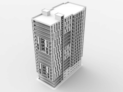 Багатофункціональний будинок 5 3D Модель