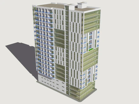 Mixed Use Building5 3D Model