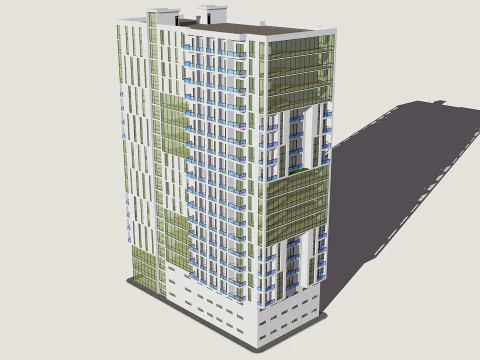Mixed Use Building5 3D Model