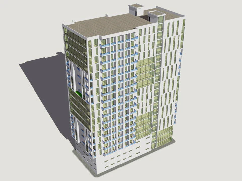 Mixed Use Building5 3D Model