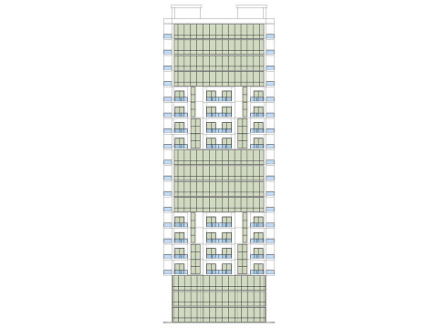 Багатофункціональний будинок 5 3D Модель