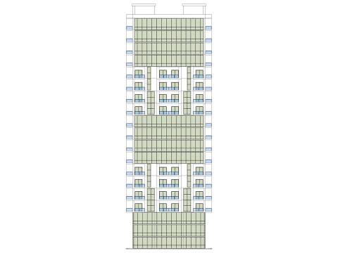 Mixed Use Building5 3D Model