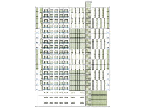 Багатофункціональний будинок 5 3D Модель