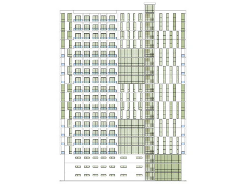 Mixed Use Building5 3D Model