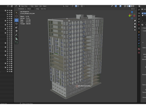 Багатофункціональний будинок 5 3D Модель