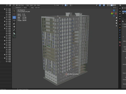 Mixed Use Building5 3D Model