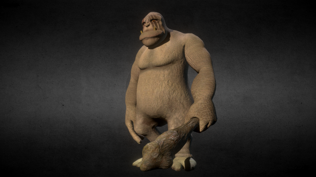 ogre - monster 3D मॉडल .c4d .max .obj .3ds .fbx .stl .blend 