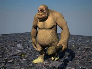 ogro - monstro Modelo 3D