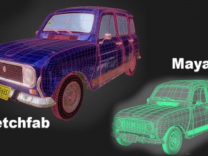 renault 4 3D Модель