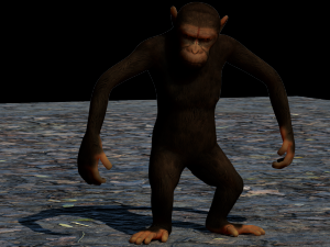 monkey ape 3D मॉडल