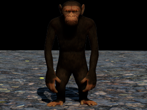 monkey ape 3D मॉडल