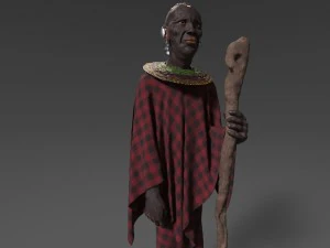 사람 부족 3D 모델