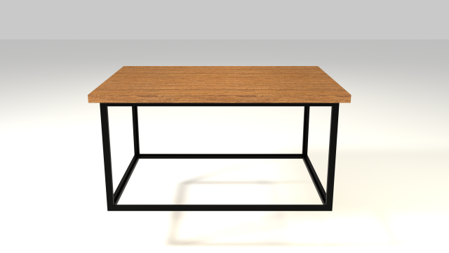 west elm box frame coffee table 3D 模型 .c4d .max .obj .3ds .fbx .stl .blend 