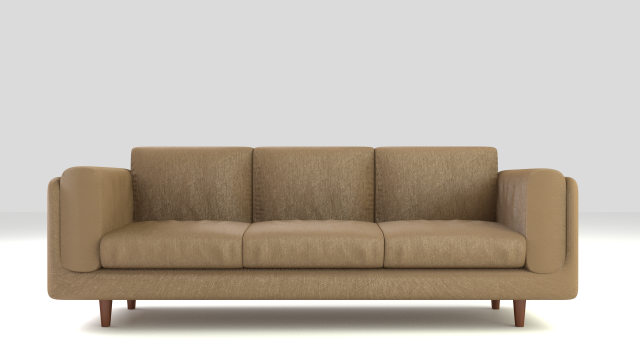 three seater couch 3D 模型 .c4d .max .obj .3ds .fbx .stl .blend 
