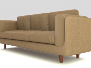 three seater couch 3D 模型