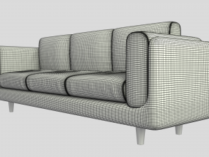 three seater couch 3D 模型