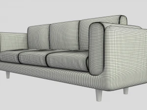 three seater couch 3D Model