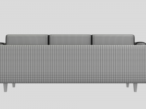 three seater couch 3D 模型