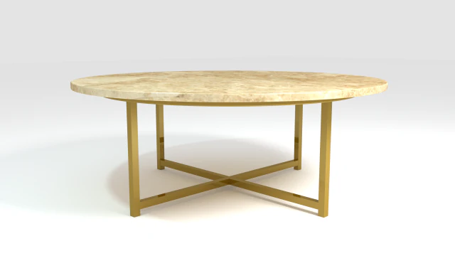 marbletop coffee table 3D Model .c4d .max .obj .3ds .fbx .stl .blend 
