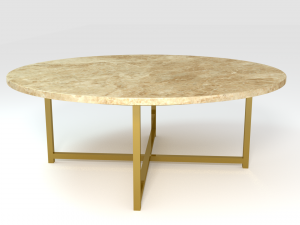 marbletop coffee table 3D 模型