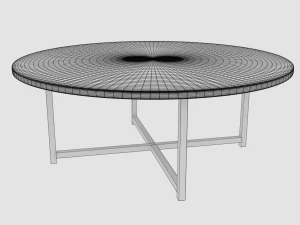 marbletop coffee table 3D Model
