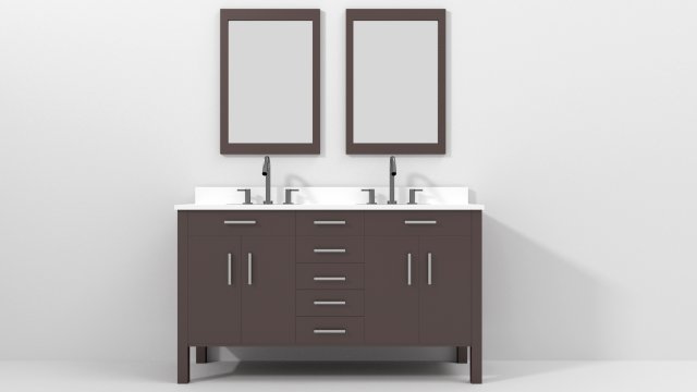 contemporary bathroom cabinet 3D Model .c4d .max .obj .3ds .fbx .stl .blend 