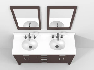 contemporary bathroom cabinet 3D Model