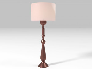 simple modern tablelamp 3D Model