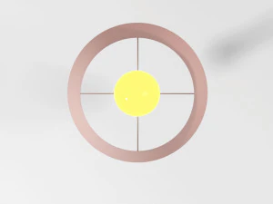 simple modern tablelamp 3D Model