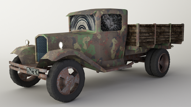 gaz-aa 3D 模型 .c4d .max .obj .3ds .fbx .stl .blend 
