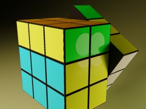 cube rubik animated 3D 모델