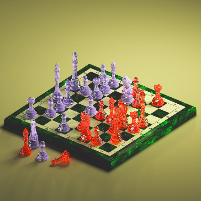 chess 3D 모델 .c4d .max .obj .3ds .fbx .stl .blend 