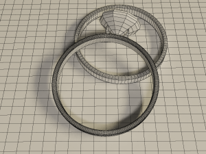 wedding rings 3D Model