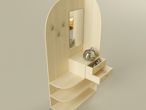 corner cabinet in the hallway 3D Model