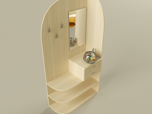 corner cabinet in the hallway 3D-Modell