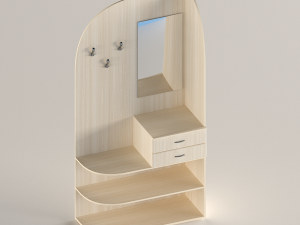 corner cabinet in the hallway 3D-Modell