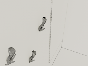 corner cabinet in the hallway 3D-Modell