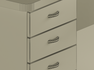 computer corner table 3D 模型