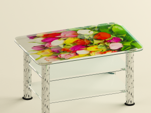 glass coffee table 3D 모델