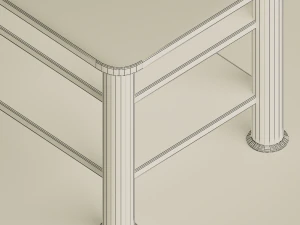 Couchtisch aus Glas 3D Modell