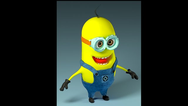 minion Modelo 3D .c4d .max .obj .3ds .fbx .stl .blend 