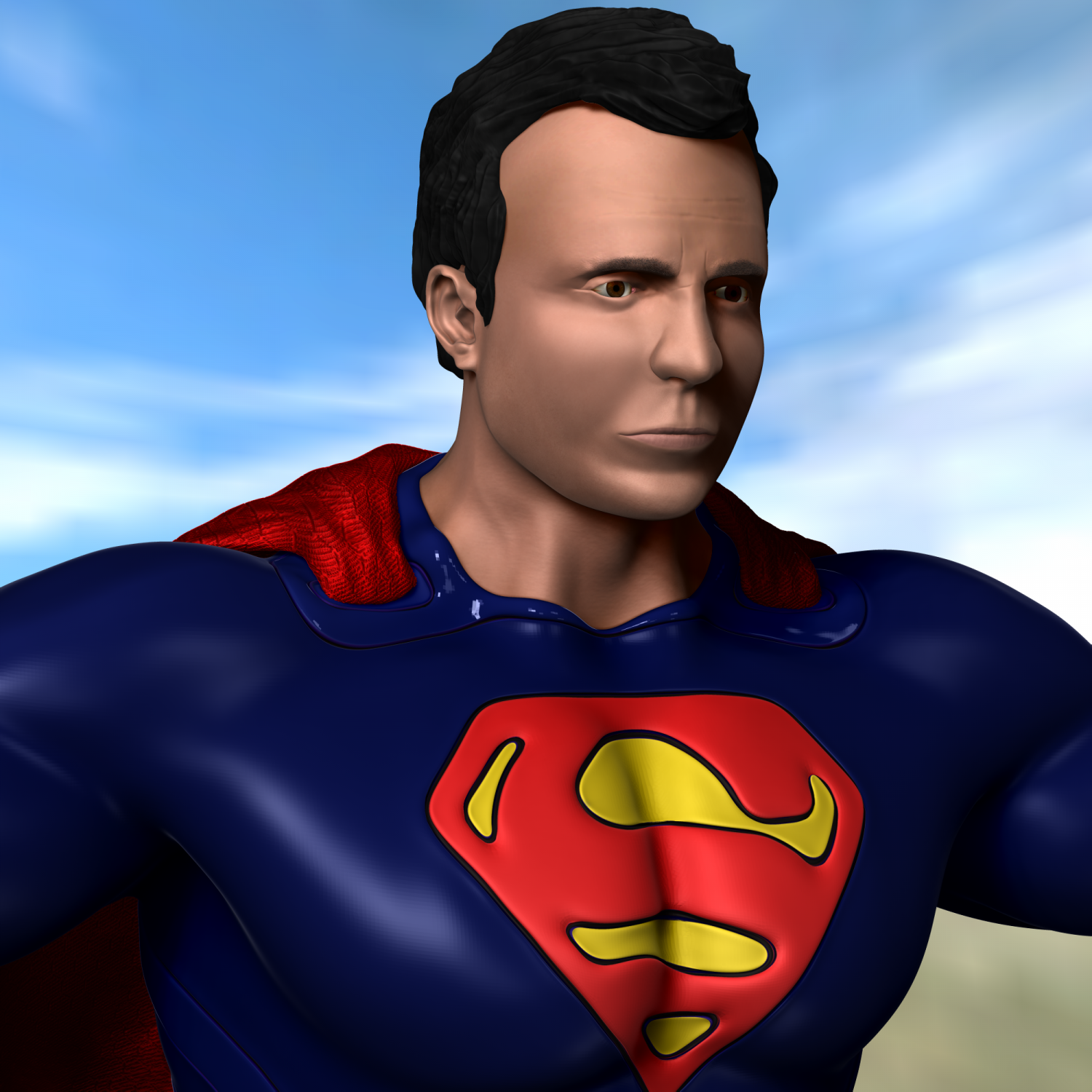 Superman 3D Model in Man 3DExport