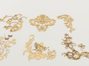 장식품 세트-1 3D 모델