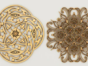 pacote de enfeites-2 18 elementos Modelo 3D